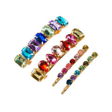 Fashion Crystal Diamond Hair Pins,Glass diamond inlaid  color diamond hair clip